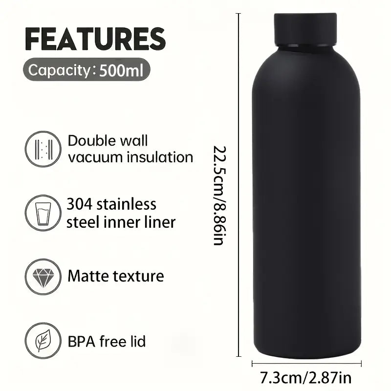Dazzin - Premium Built Quality Black Water Bottle  Use Water Bottle for Girls and Boys