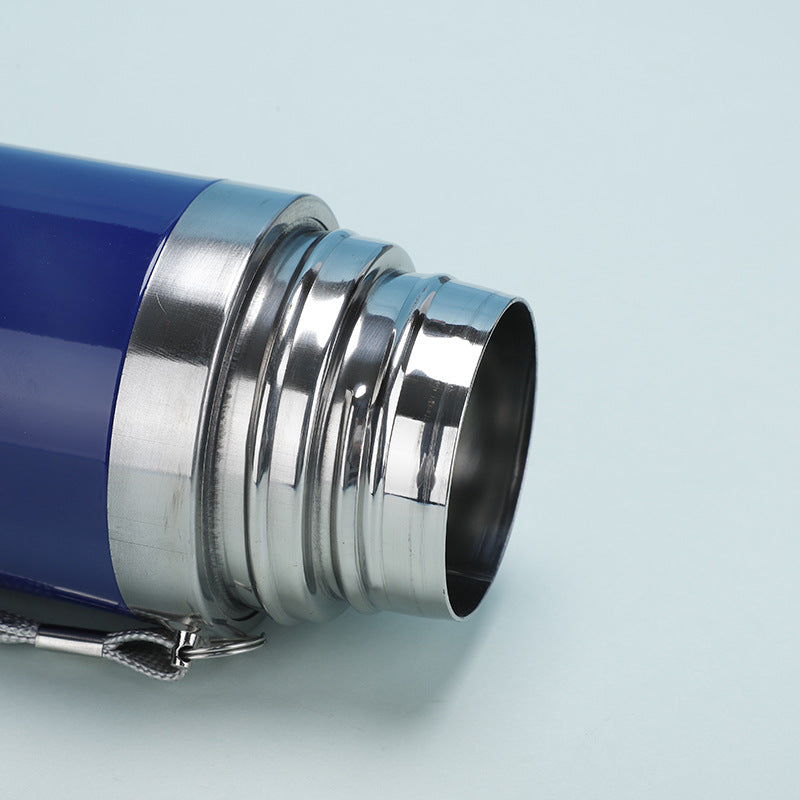 Bullet large capacity sports water bottle fashion 304 stainless steel thermos cup outdoor sports rope water Cup