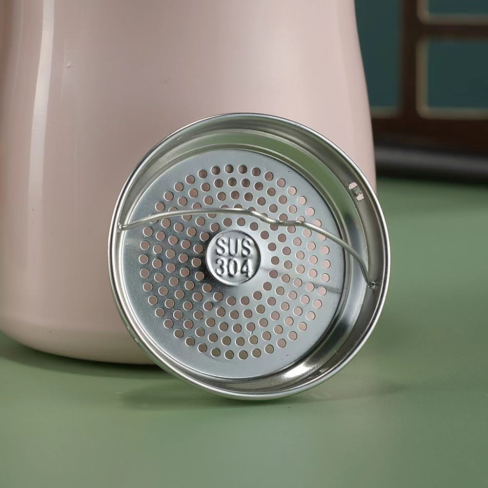 Foreign intelligent display temperature stainless steel insulation coffee cup tea separation office tea cup with handle