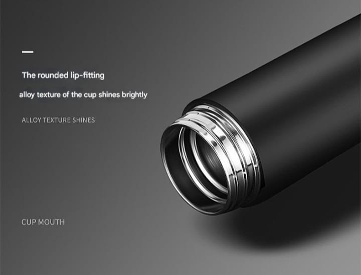 Sleek Stainless Steel Insulated Water Bottle with Temperature Display – 304 Stainless Steel