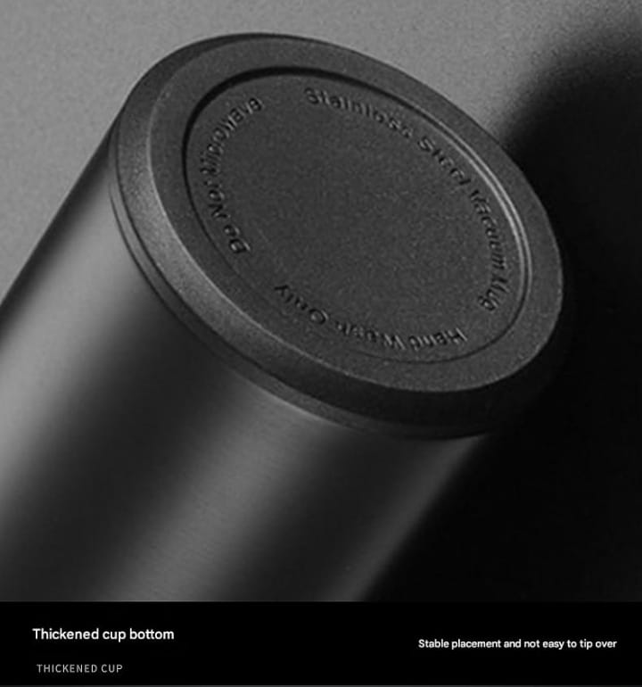 Sleek Stainless Steel Insulated Water Bottle with Temperature Display – 304 Stainless Steel