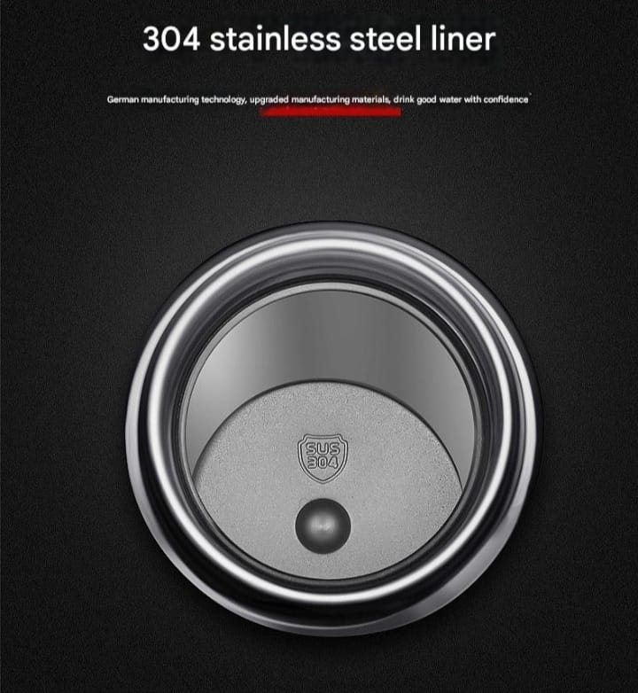 Sleek Stainless Steel Insulated Water Bottle with Temperature Display – 304 Stainless Steel