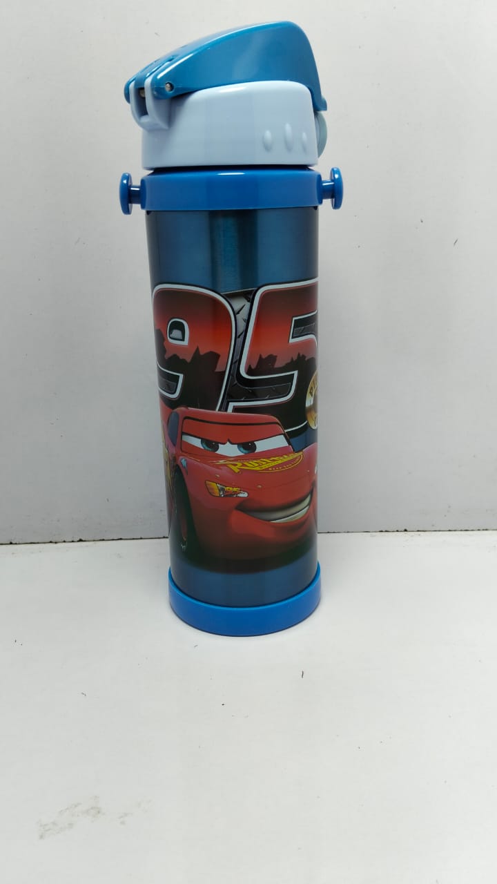 Cartoon Cars Stainless Steel Water Bottle for Kids – 500ml