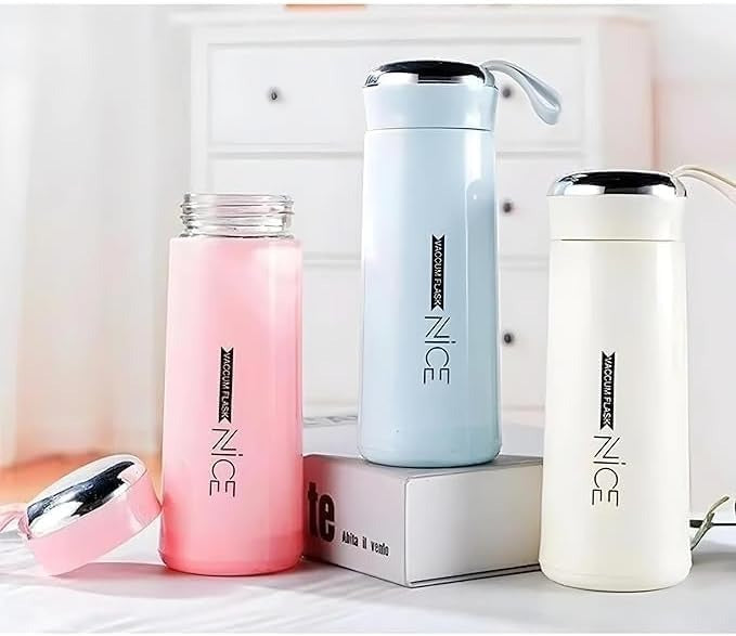 Portable Travel Insulated Cup Double Glass Car Cap Coffee Thermos Flask Cold Drink Cup Thermos Cup