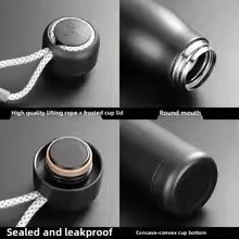 Stainless Steel Thermos Mug Sports Water Bottle Cold and Hot Thermal Cups Vacuum Travel Tumbler Mug Thermal Bike Bottle