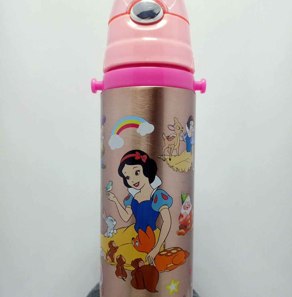 🎨 Cartoon Character Stainless Steel Bottle – For Boys & Girls 🎒